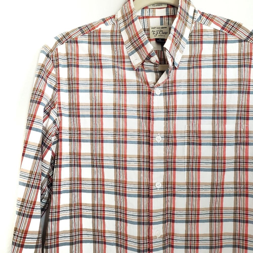 J. Crew Shirt Mens S Small Plaid Button Up Classic - Picture 2 of 7